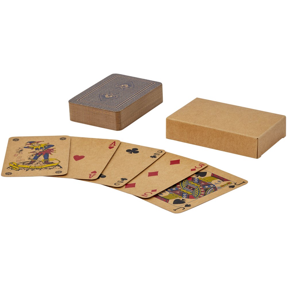 Ace speelkaartset van kraftpapier - Naturel